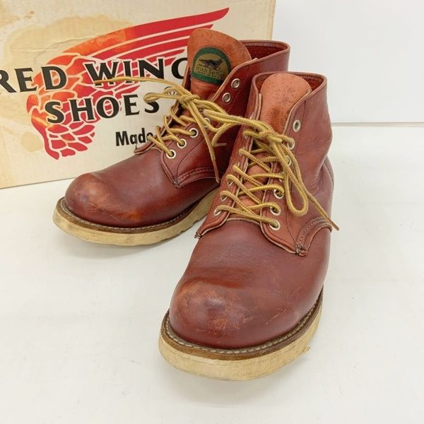 半円犬タグ RED WING レッドウィング 8166 ワークブーツ 7D 箱付 DEAD 半円犬タグ 98年】レッドウィング 8166 アイリッシュ