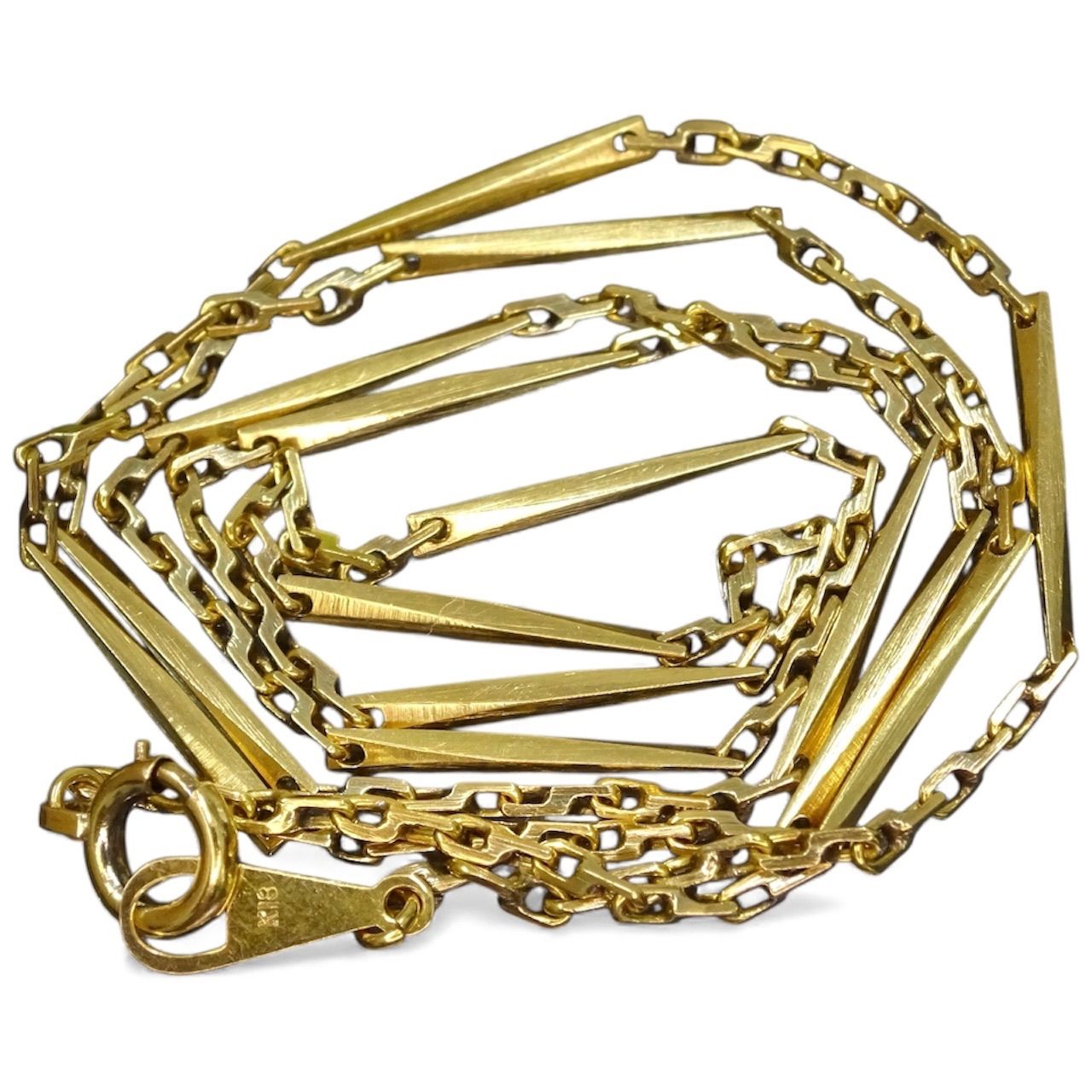 18金 K18 ゴールド GOLD 750 キリコ 切子 ヴィンテージ デザイン