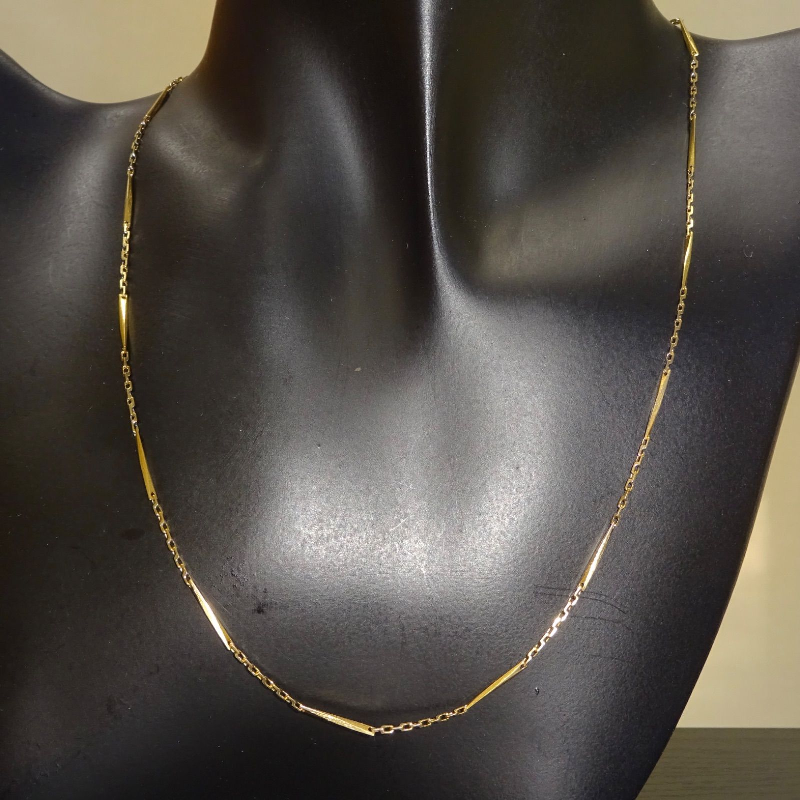 18金 K18 ゴールド GOLD 750 キリコ 切子 ヴィンテージ デザイン