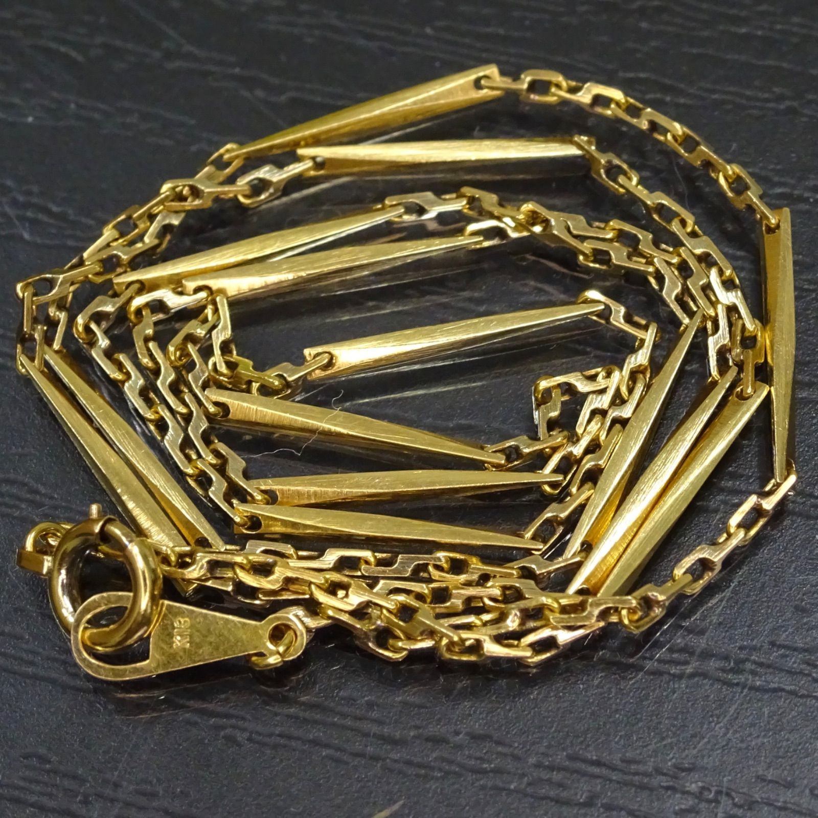 18金 K18 ゴールド GOLD 750 キリコ 切子 ヴィンテージ デザイン 