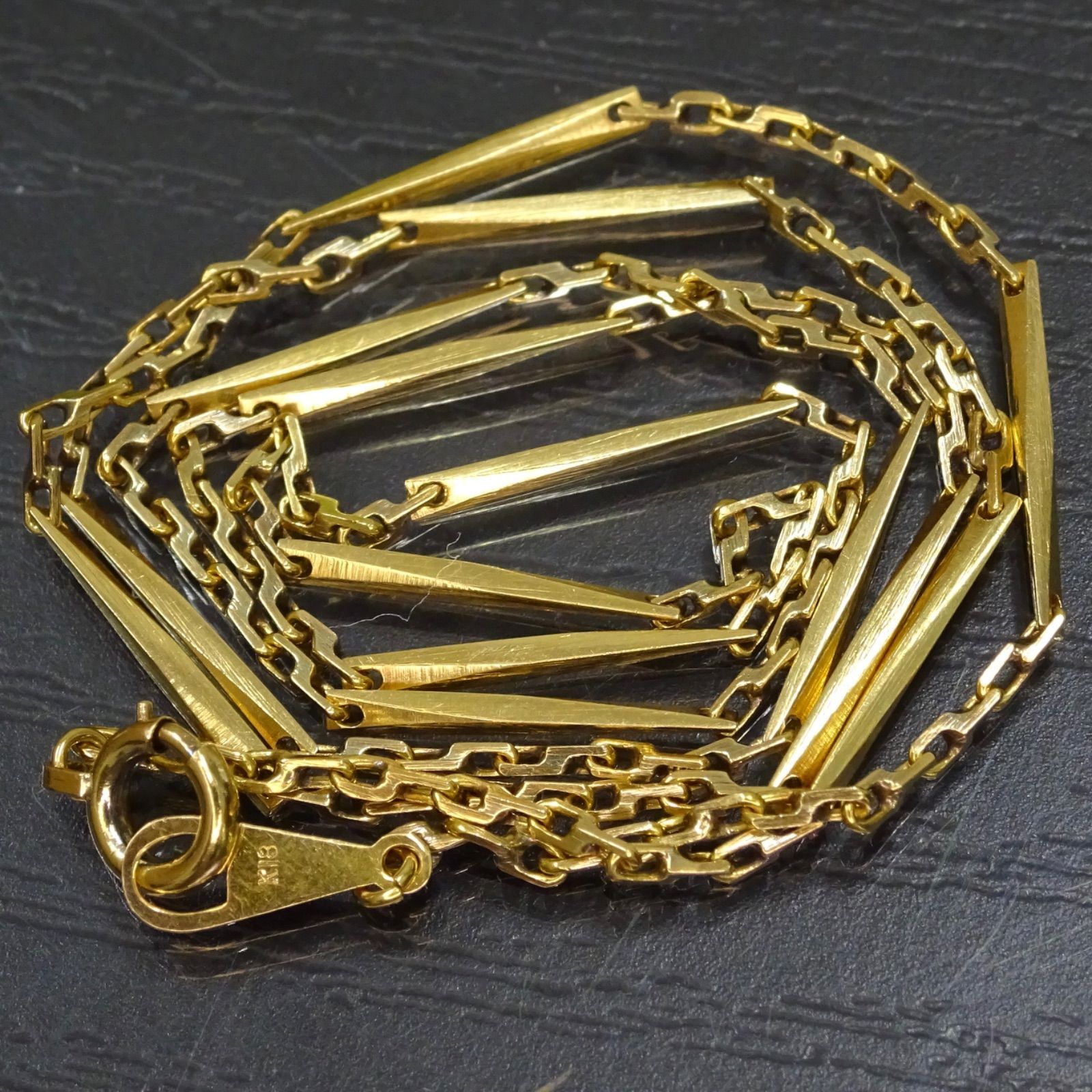 18金 K18 ゴールド GOLD 750 キリコ 切子 ヴィンテージ デザイン