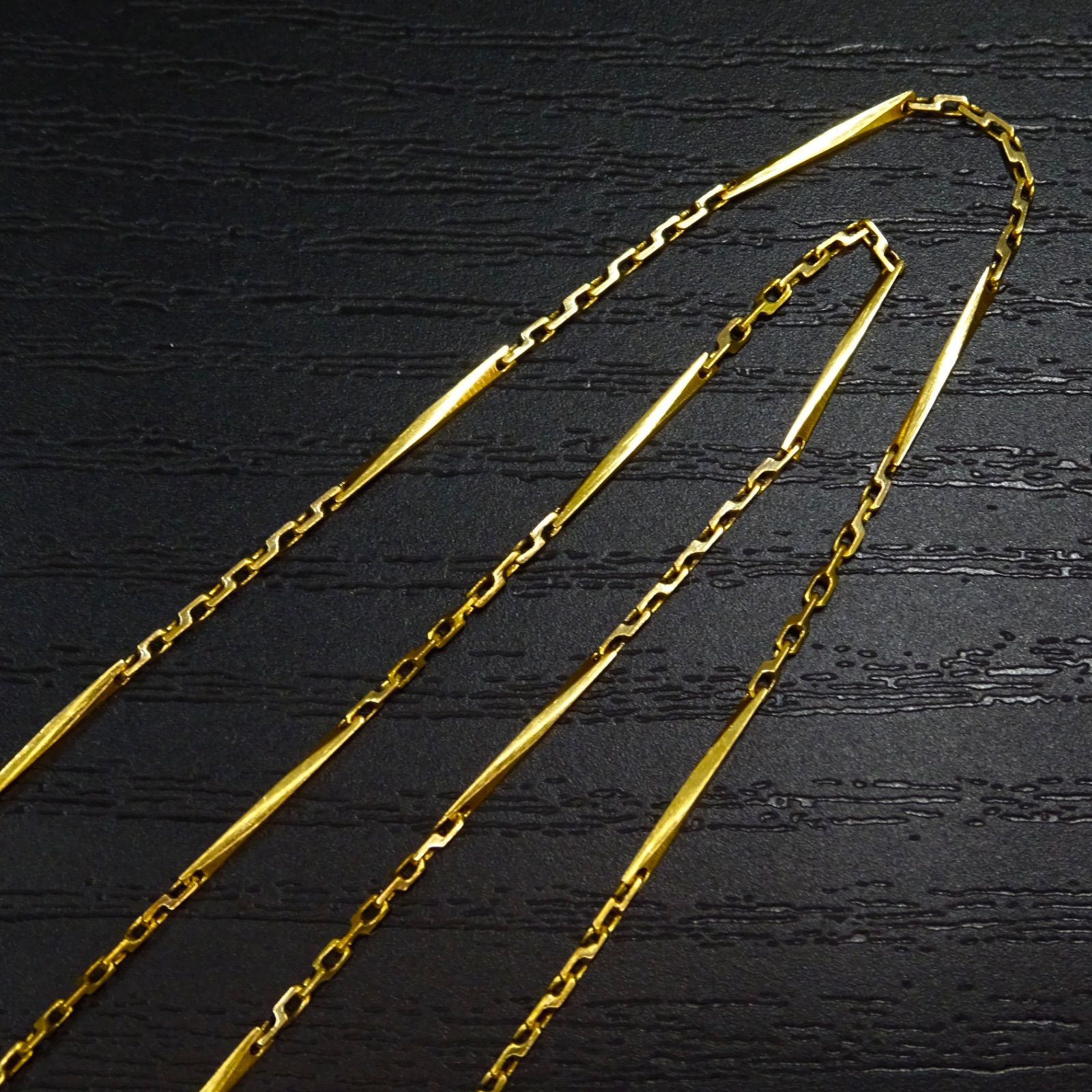 18金 K18 ゴールド GOLD 750 キリコ 切子 ヴィンテージ デザイン