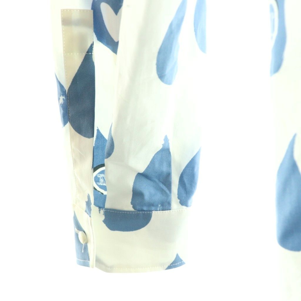 マックスマーラ MAX MARA 白タグ Mロゴ オフショルダーブラウス 総柄