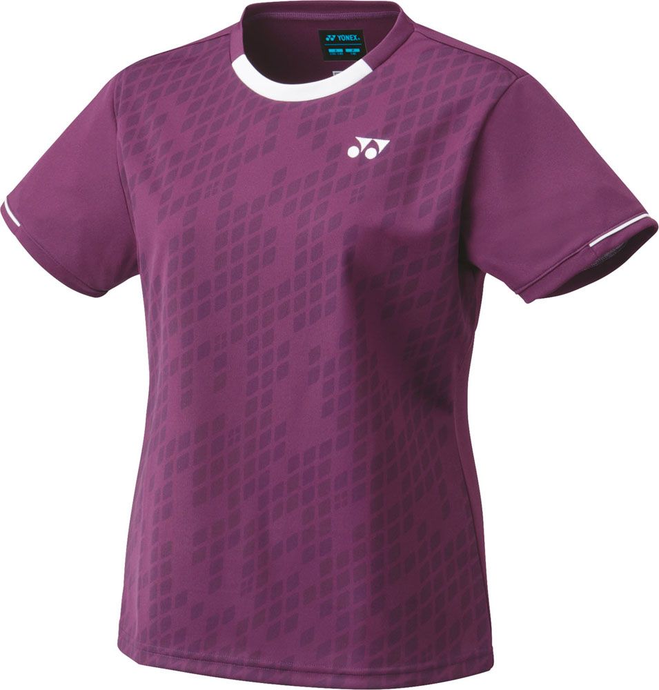 ヨネックス YONEX バドミントン  ジュニアゲームシャツ 半袖トップス Tシャツ UVカット 吸汗速乾 ジュニア キッズ 子供  20670J 021 ワイン