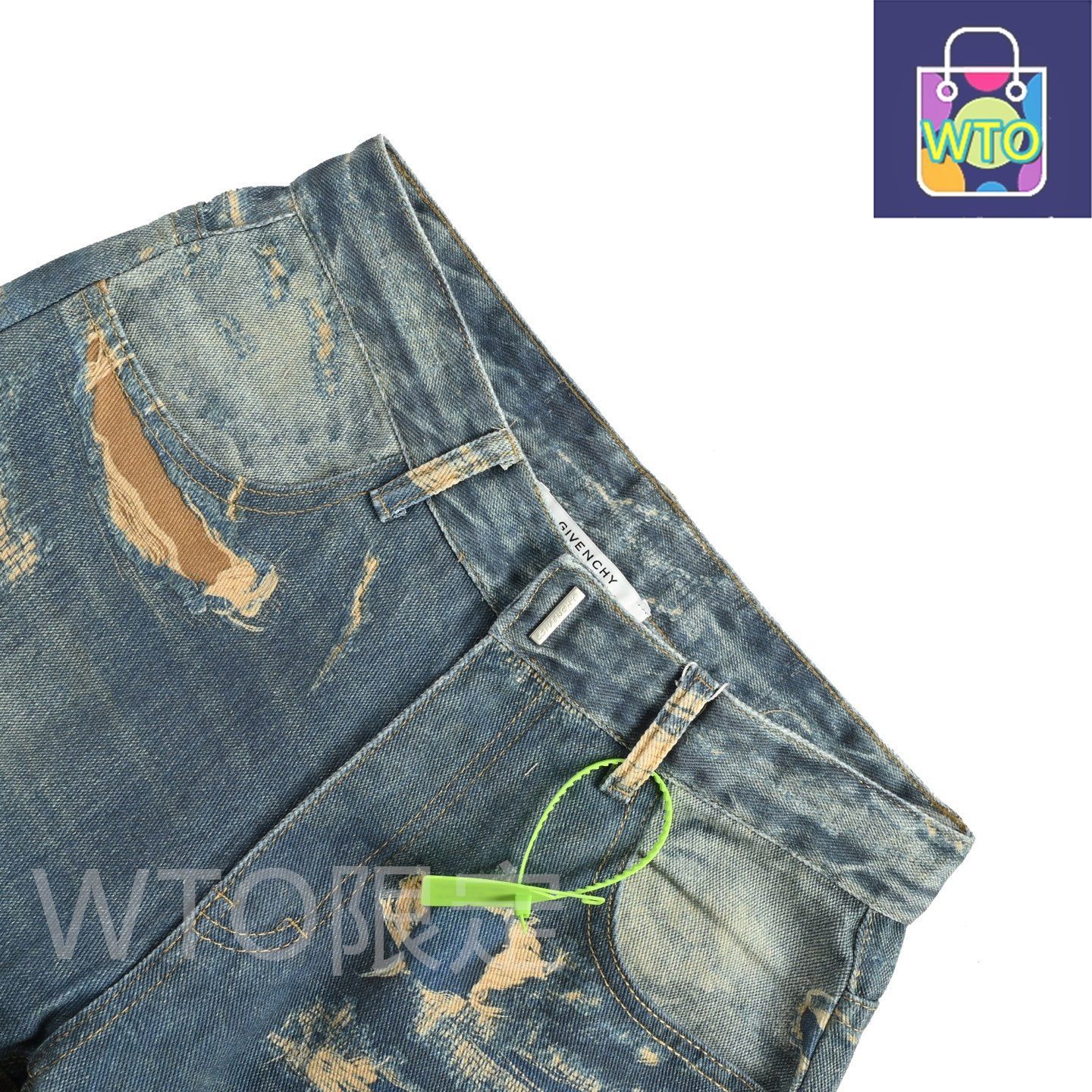 GIVENCHY ジバンシー ダメージジーンズ GIVENCHY デストロイクラッシュデニムパンツ - メルカリ