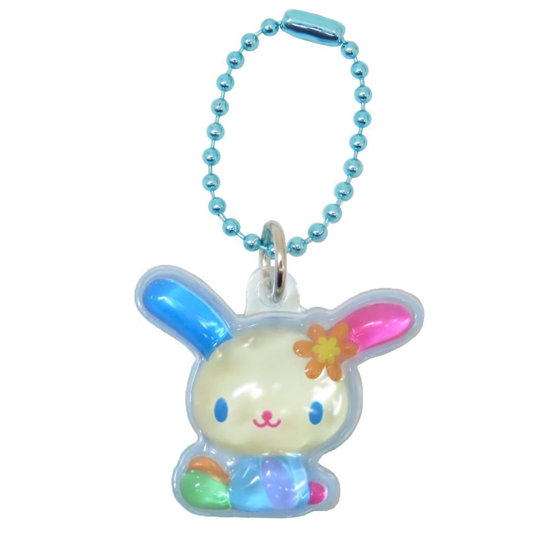 メール便】ウサハナ キーホルダー ぷっくりったいプチボールチェーン
