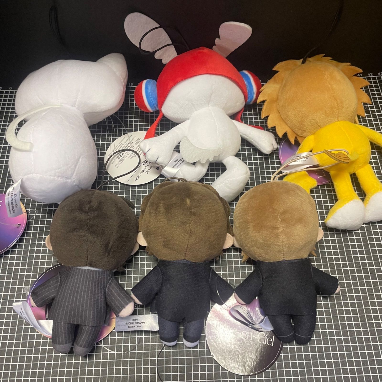 L'Arc-en-Ciel ラルク ぬいぐるみセット ラウンドワン限定 L'Arc〜en〜Ciel ぬいぐるみ＆マスコット ラルク