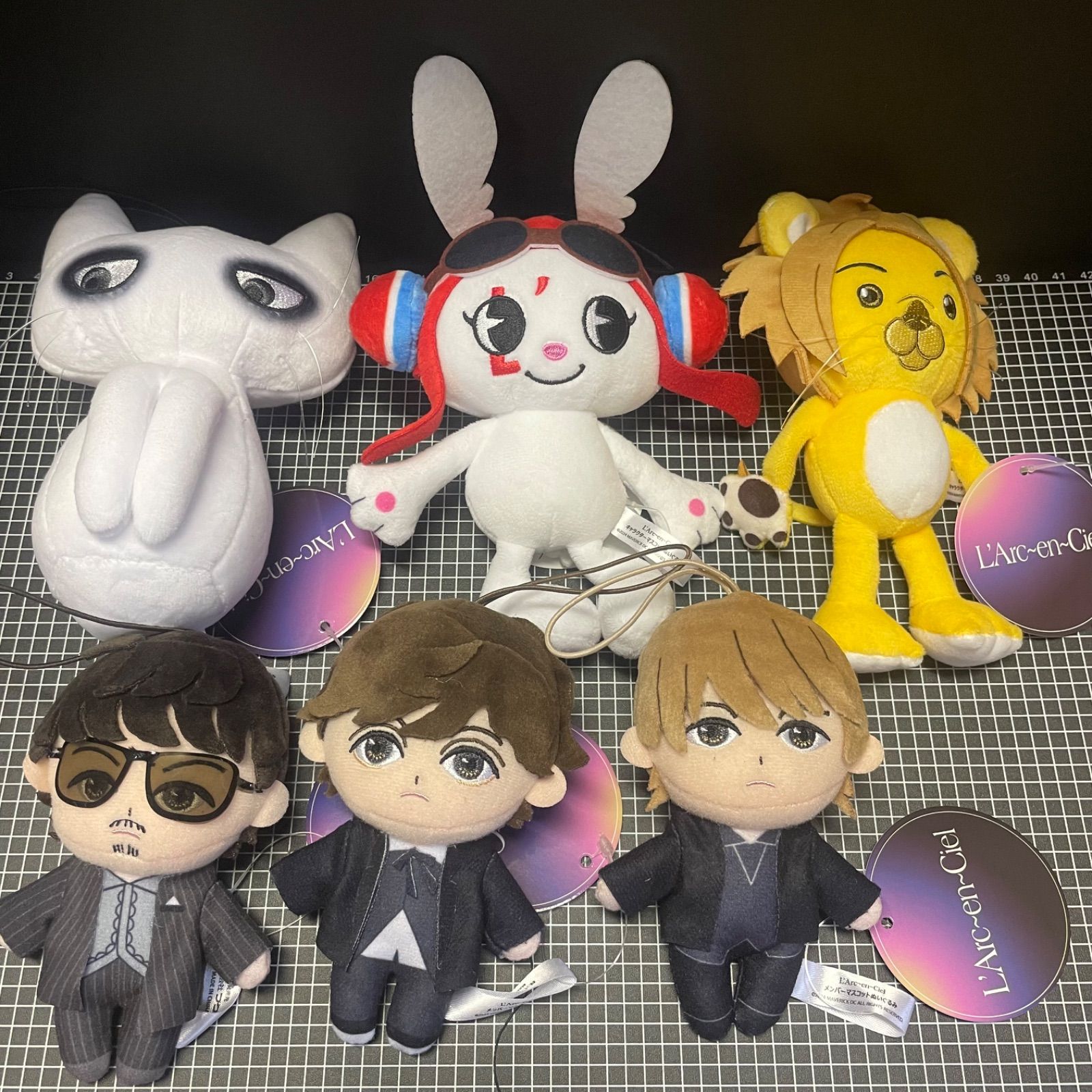 ラルク L'Arc〜en〜Ciel ぬいぐるみ＆マスコット 4点セット L'Arc～en～