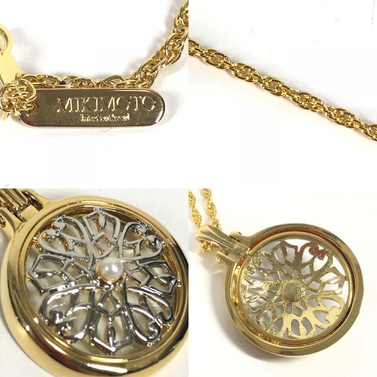 未使用　MIKIMOTO/ミキモト ルーペネックレス ゴールド 専用箱付き MIKIMOTO/ミキモト ルーペネックレス ゴールド 専用箱 FS Bランク