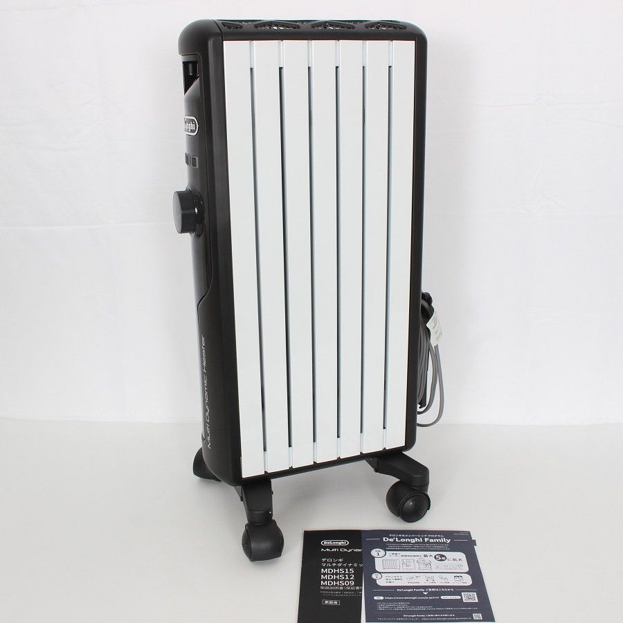 美品】デロンギ マルチダイナミックヒーター MDHS09-BK ピュアホワイト