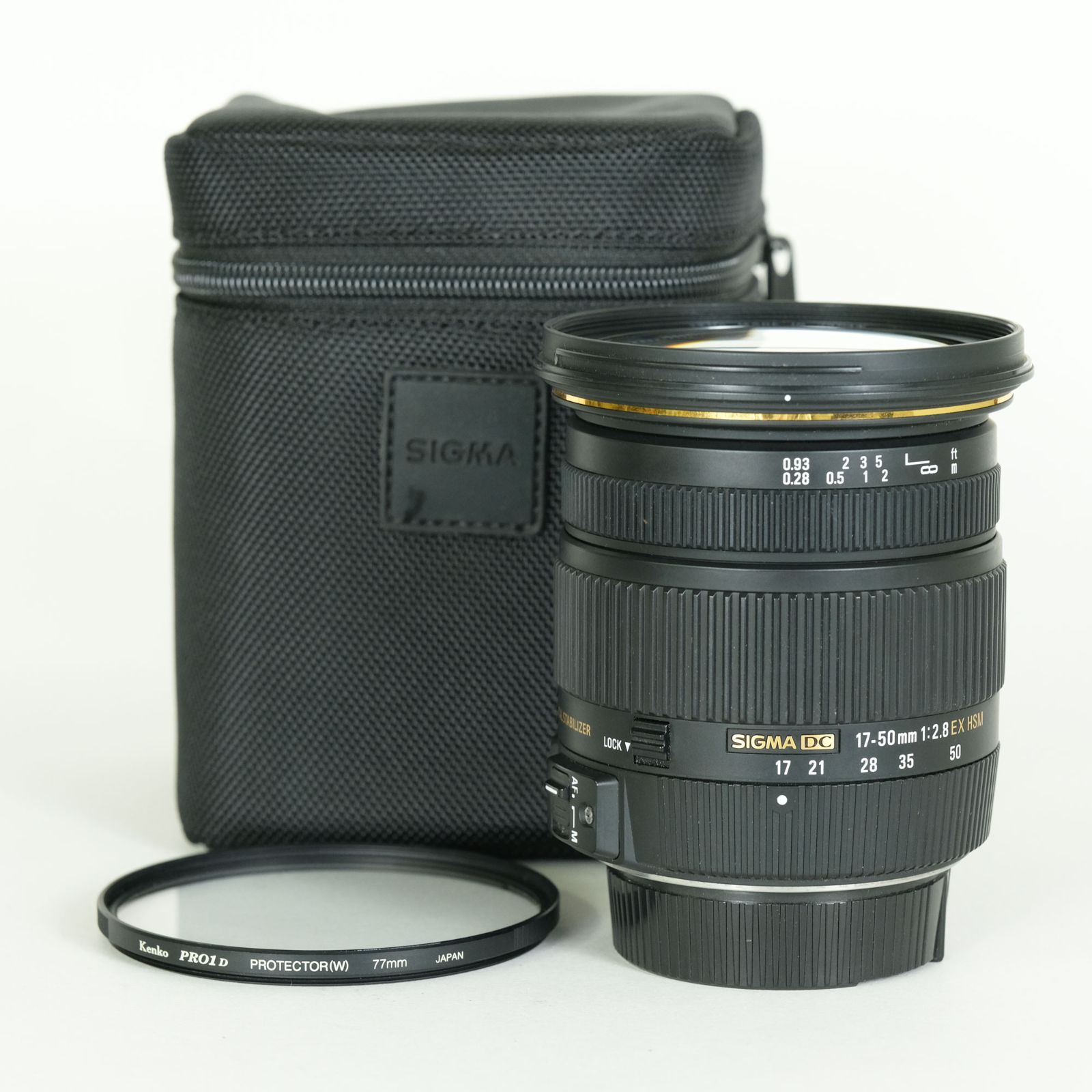 良品 | フィルター付] SIGMA 17-50mm F2.8 EX DC OS HSM (ニコンF用