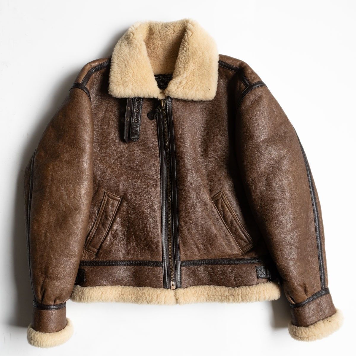 美品】MILITARY CLOTHING【B-3 ムートンボンバージャケット】L
