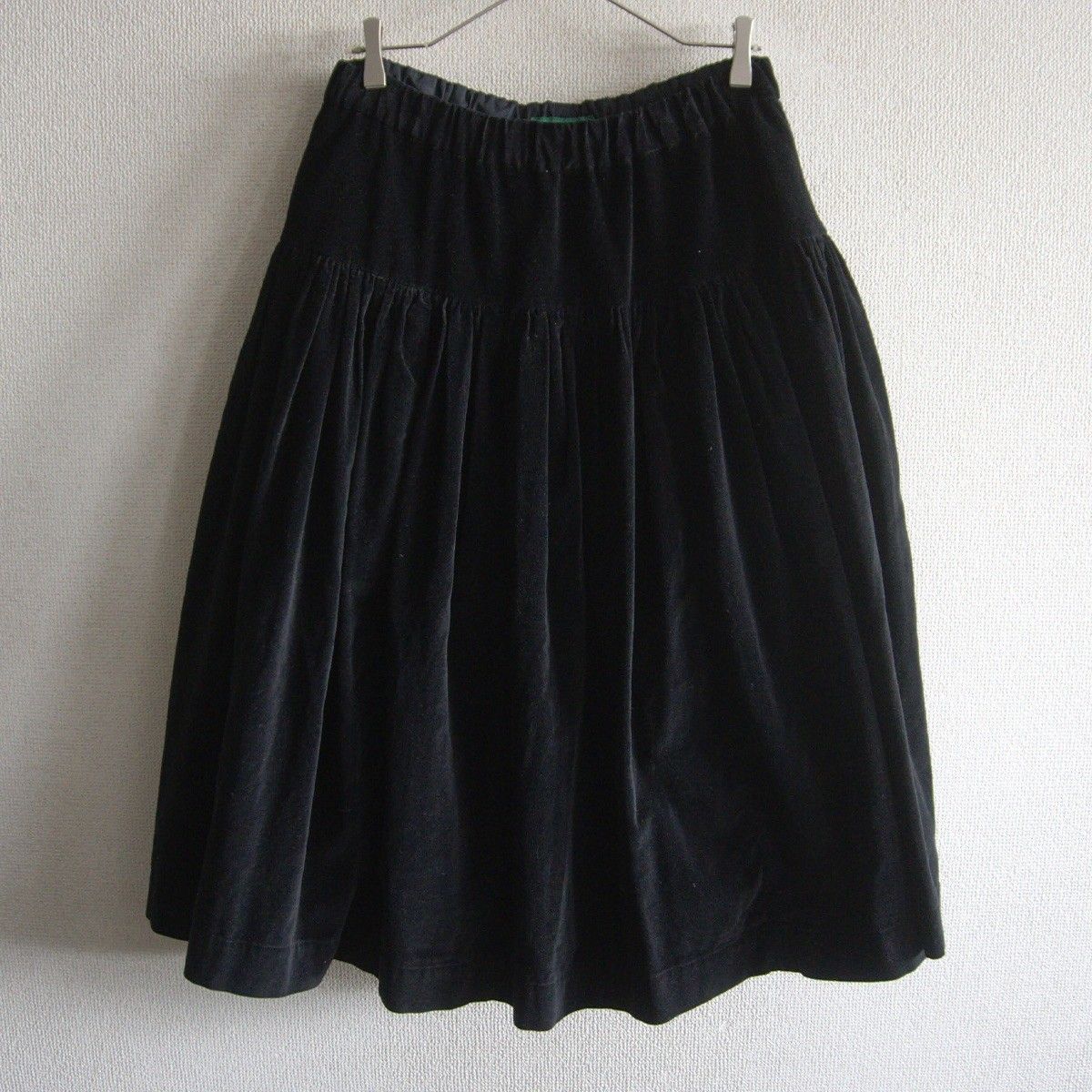 美品】CASEY CASEY【UP UP SKIRT/ベルベット ギャザー スカート】S