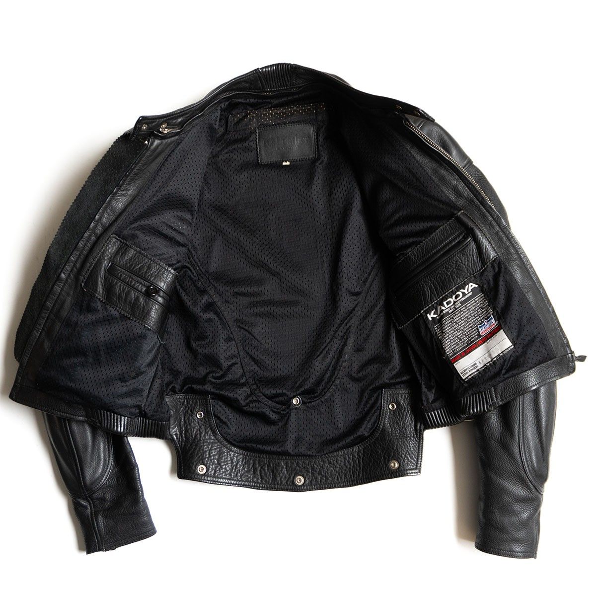 美品/ビッグサイズ】KADOYA【BLACK STAR シングルライダースジャケット