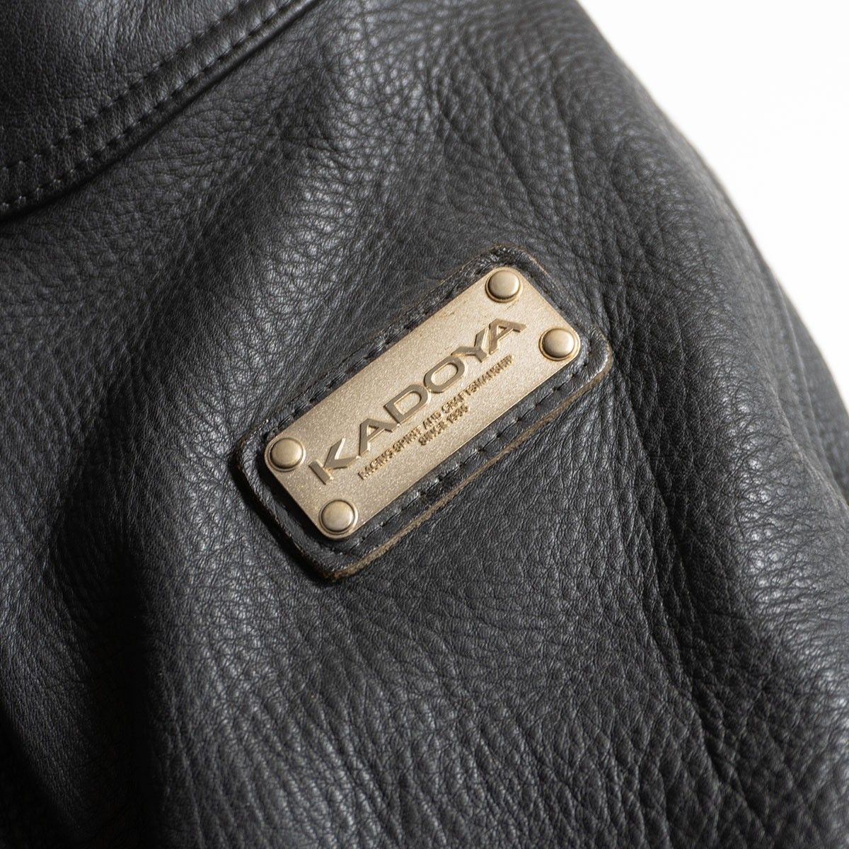 美品/ビッグサイズ】KADOYA【BLACK STAR シングルライダースジャケット 
