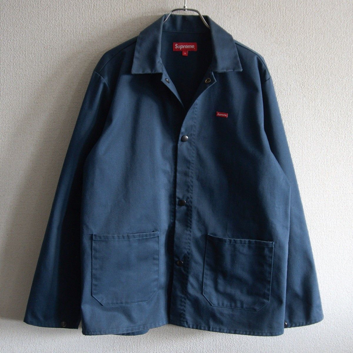 美品】Supreme【SMALL BOX LOGO SHOP JACKET】S スモールボックスロゴ