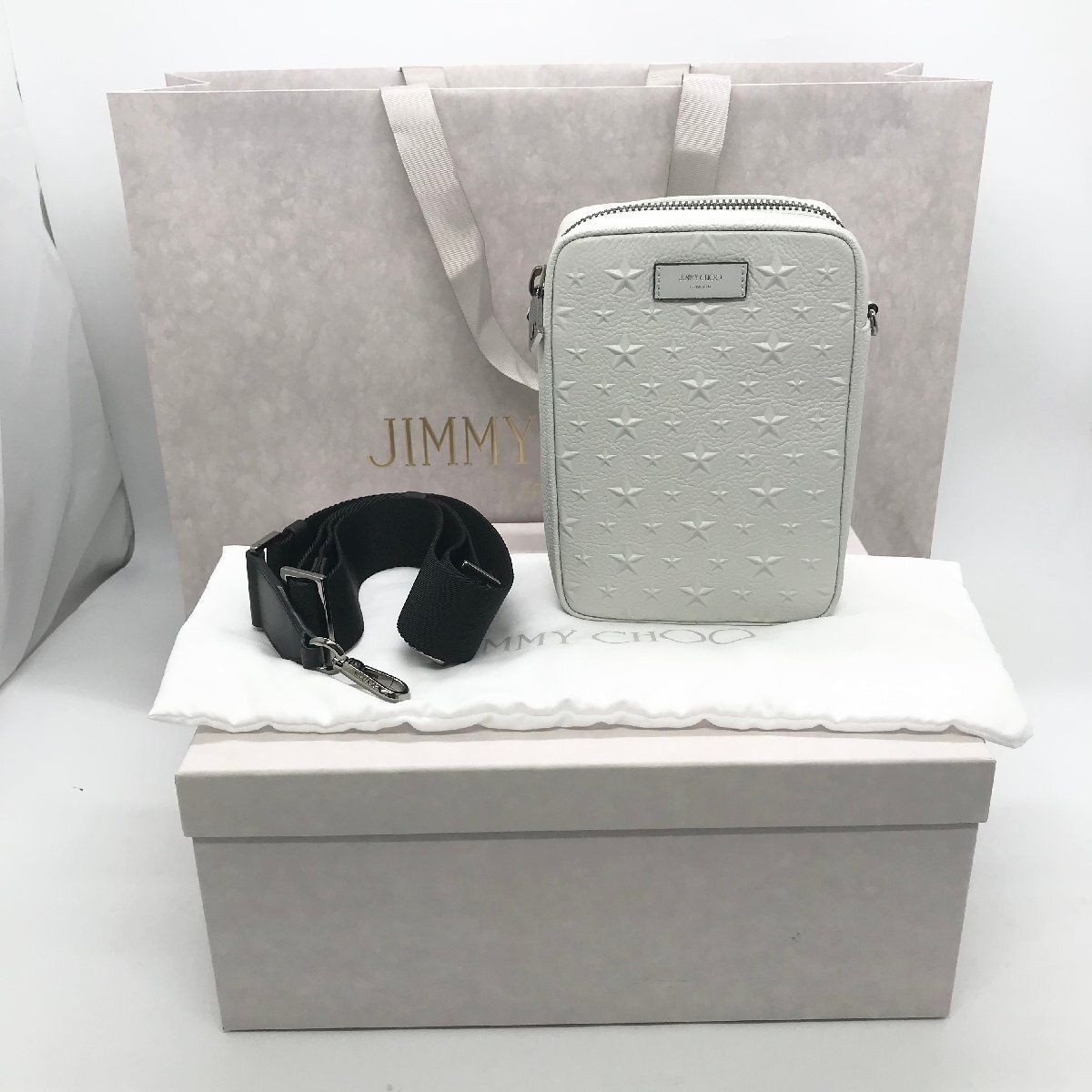 ◎N448【未使用】JIMMY CHOO ジミーチュウ ショルダー KIMI CAMERA
