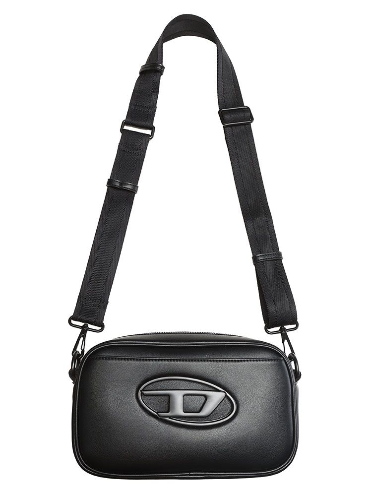 DIESEL (ディーゼル) オーバルDロゴ カメラバッグ HOLI-D 合成皮革