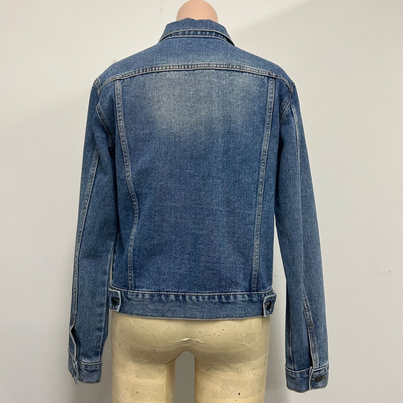 美品】 machatt マチャット デザイン襟 デニムジャケット ダメージ加工 