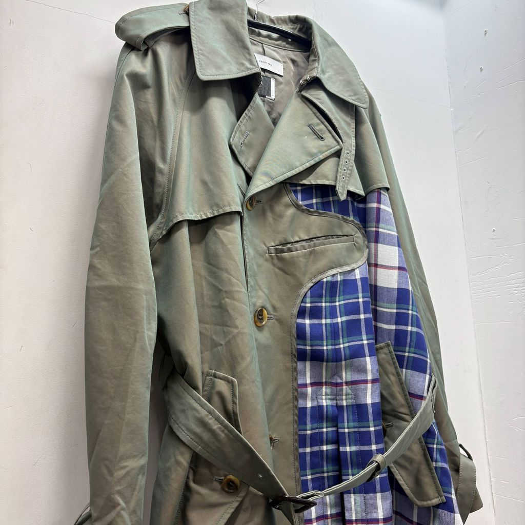 FACETASM ファセッタズム トレンチコート KG0-C0-M04 カーキ size:4