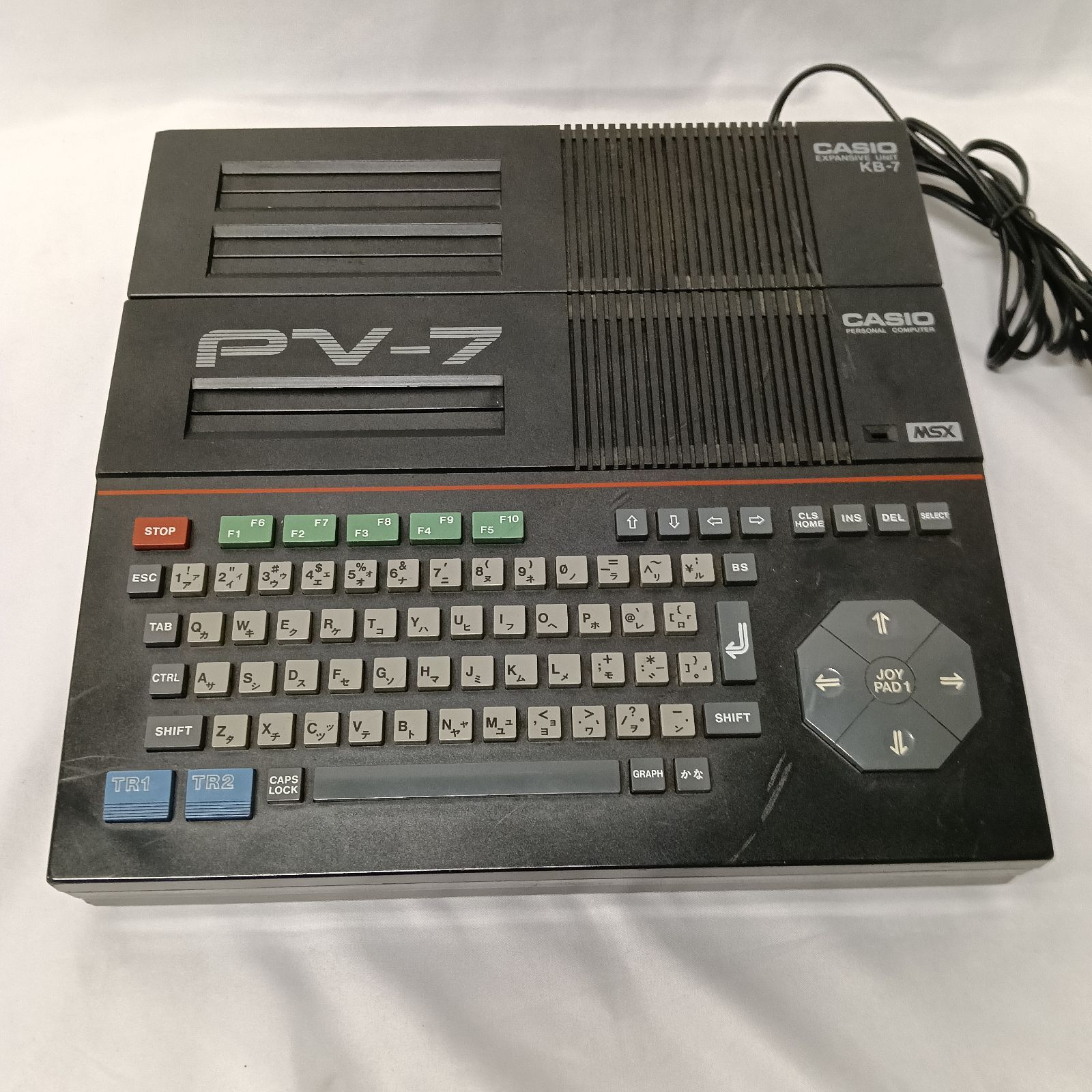 希少！カシオ MSX CASIO PV-7 本体＋拡張ボックスKB-7 動作未確認