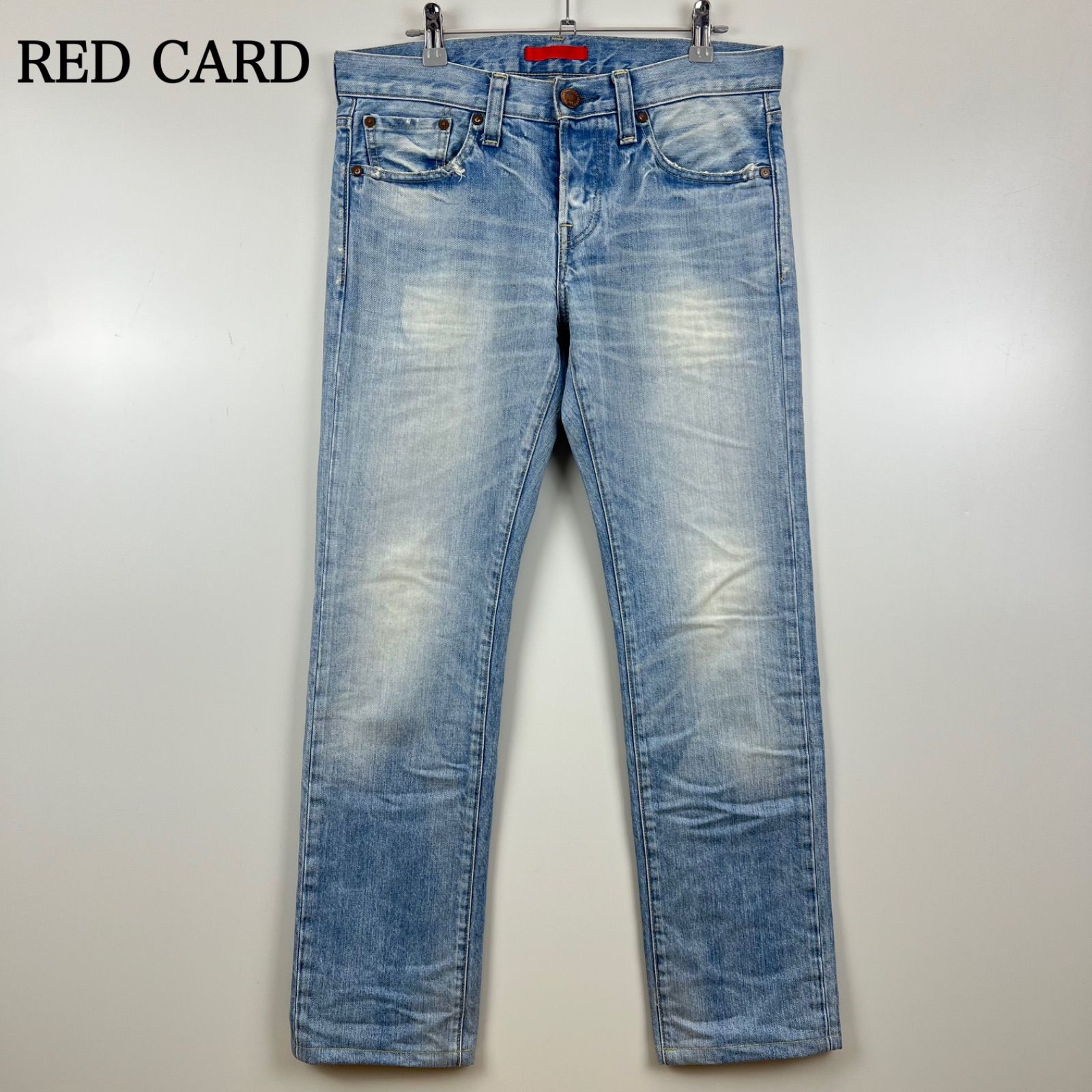RED CARD JAPAN made damaged denim pants w30 20872 レッドカード 