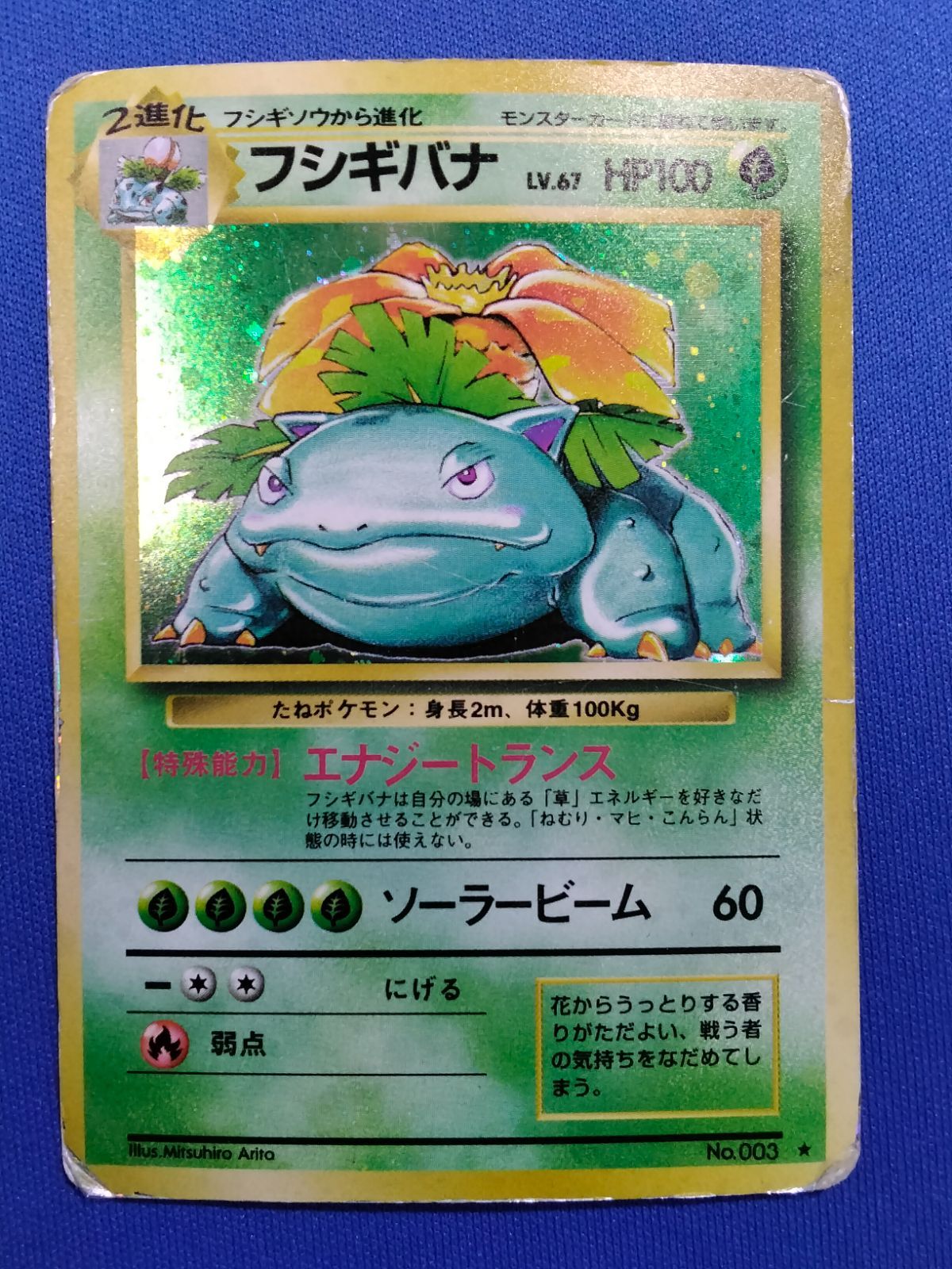 旧裏 ポケモンカードゲーム No.003 フシギバナ【中古】① - メルカリ