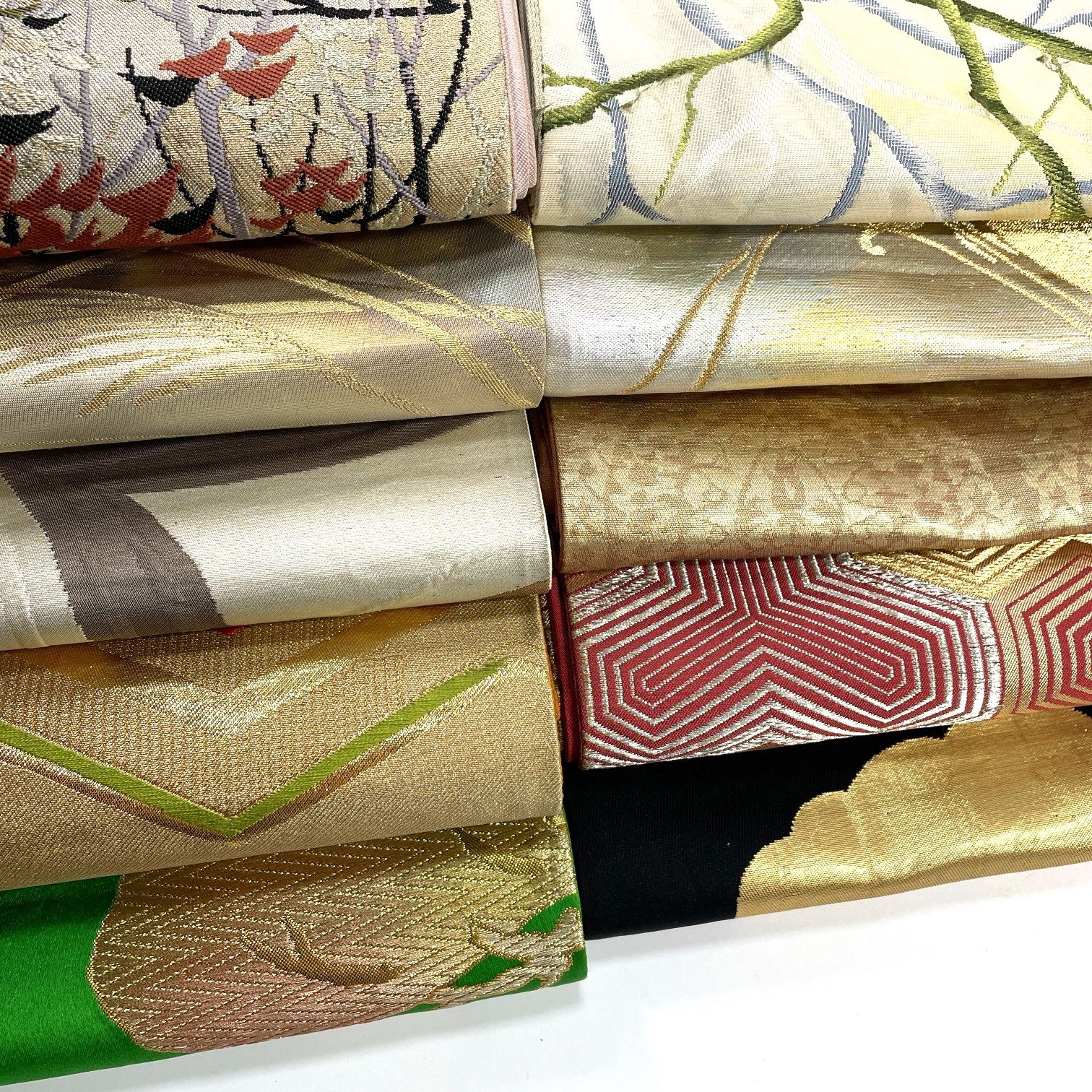 袋帯 10枚 正絹 帯まとめ売り 同梱購入歓迎 リメイク用 着付け練習用