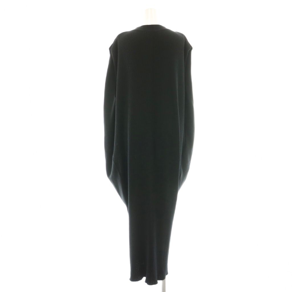 【中古】アキラナカ AKIRA NAKA 24AW Venla knit dress BK ニットワンピース マキシ ロング フレンチスリーブ 黒 アキラナカ AKIRA NAKA 24AW Venla knit dress BK ニットワンピース