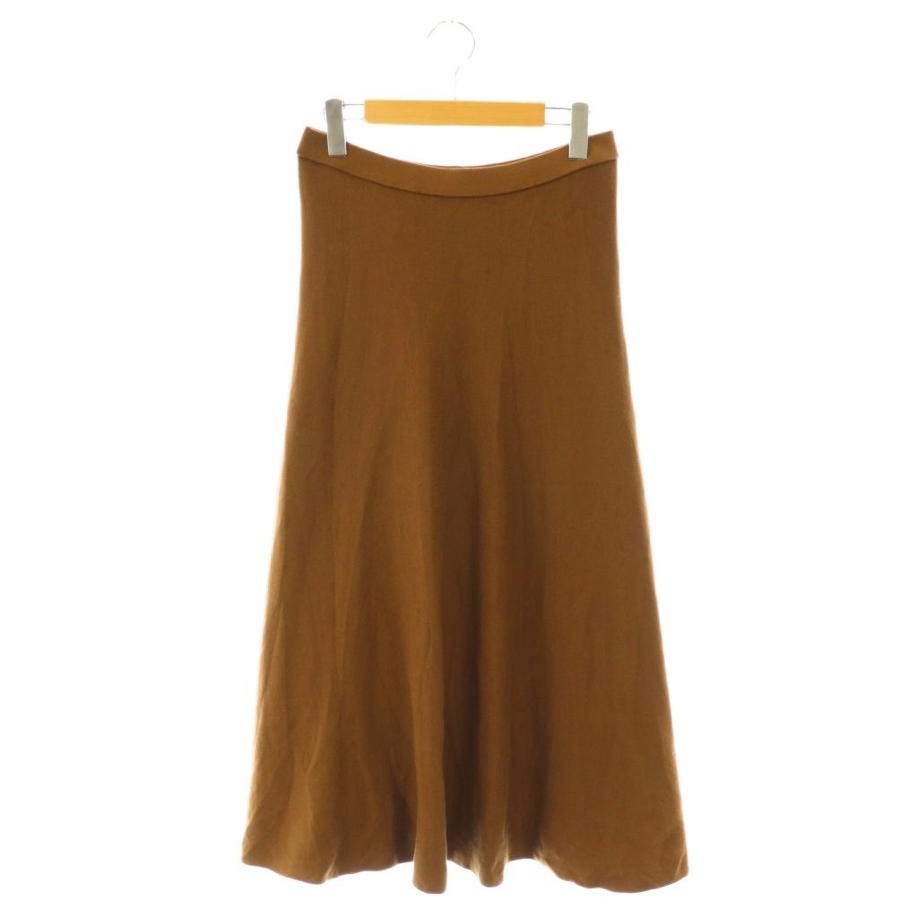 【中古】ミューズ ドゥーズィエム クラス MUSE de Deuxieme Classe 25SS GIZA フレアスカート ロング 38 ブラウン ミューズ ドゥーズィエム クラス MUSE de Deuxieme Classe 25SS GIZA