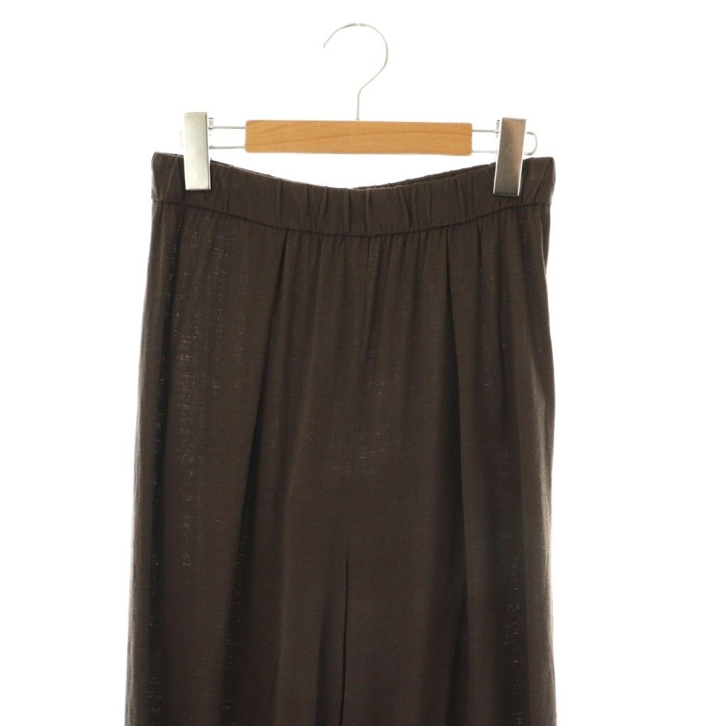 MUSE de Deuxieme Classe ブラウン 美脚ウールパンツ ネイバーフッド