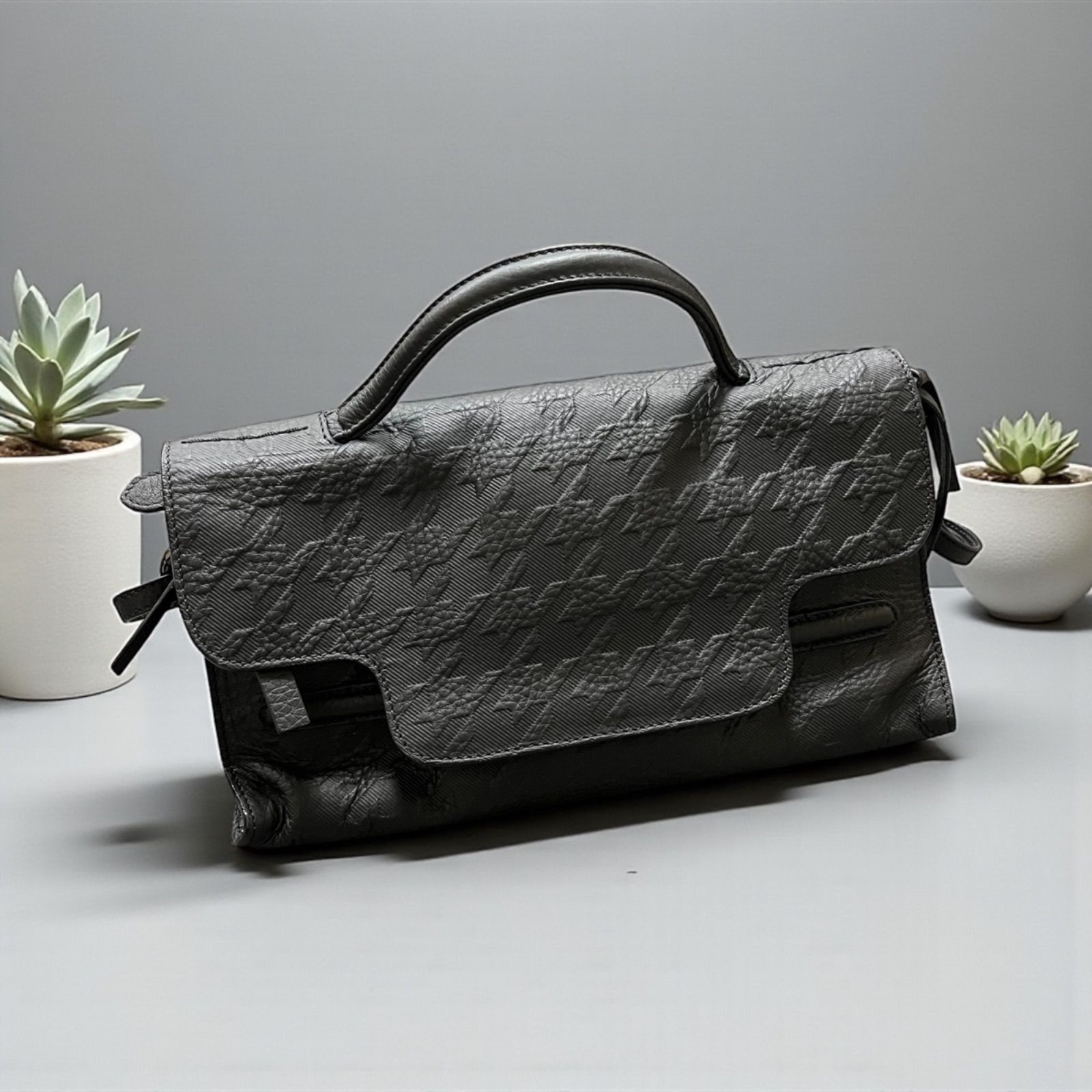 ZANELLATO Nina ショルダーバッグ 型押し レザー ブラック