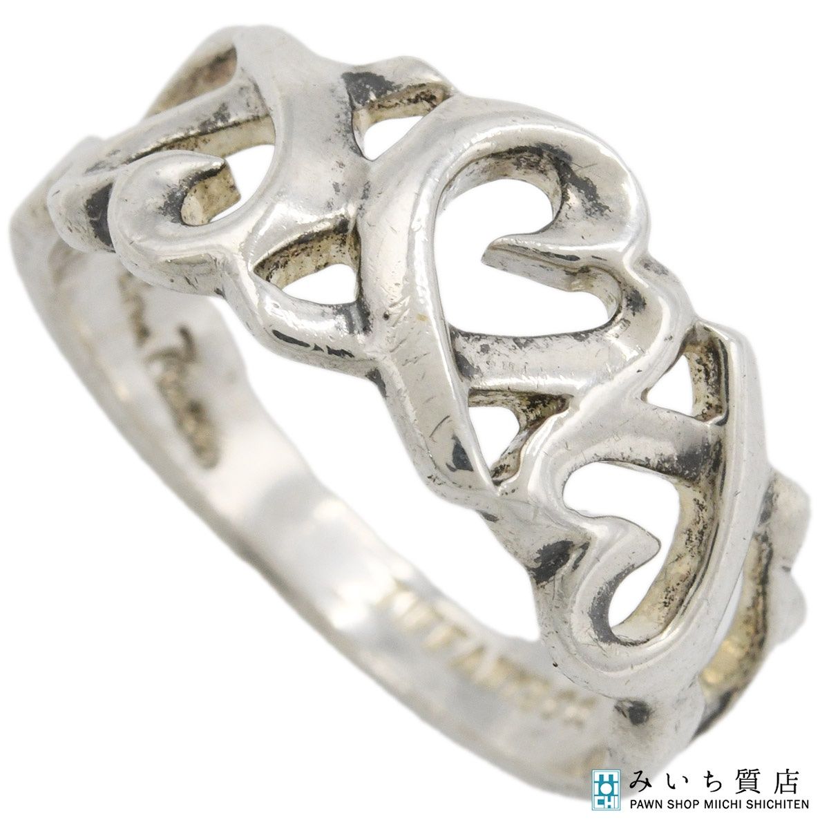 TIFFANY＆Co. ティファニー トリプル ラビングハート 指輪 リング 925