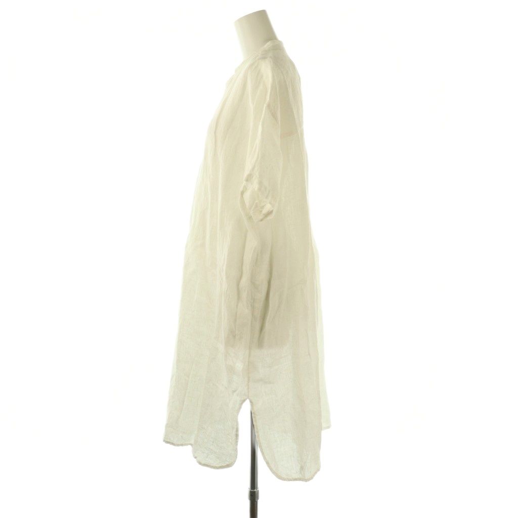 ソイル SOIL journal standard luxe 25AW LINEN BANDED COLLAR TUNIC