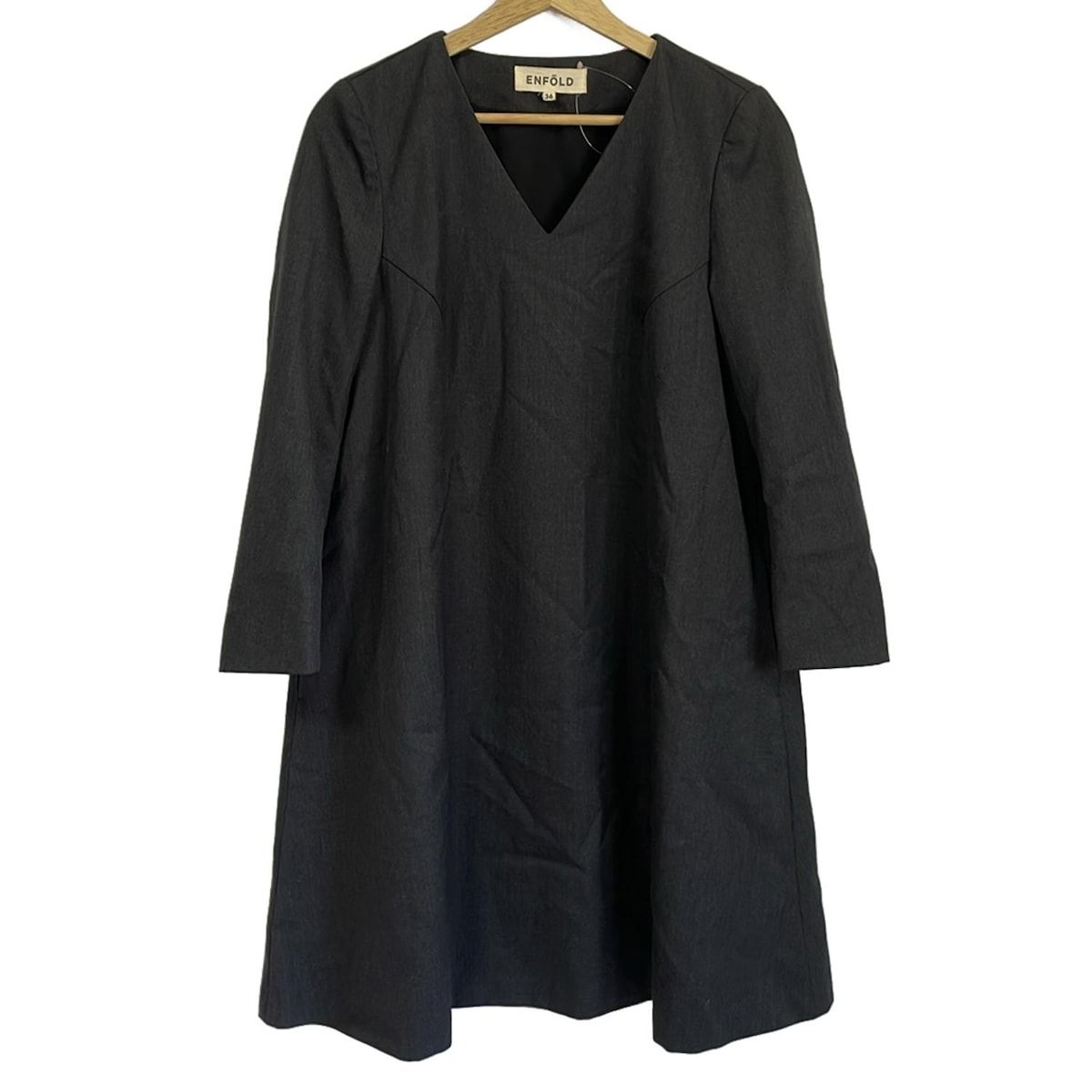 ENFOLDワンピース　ネイビー36 エンフォルド ENFOLD ワンピース ネイビー 36 エンフォルド