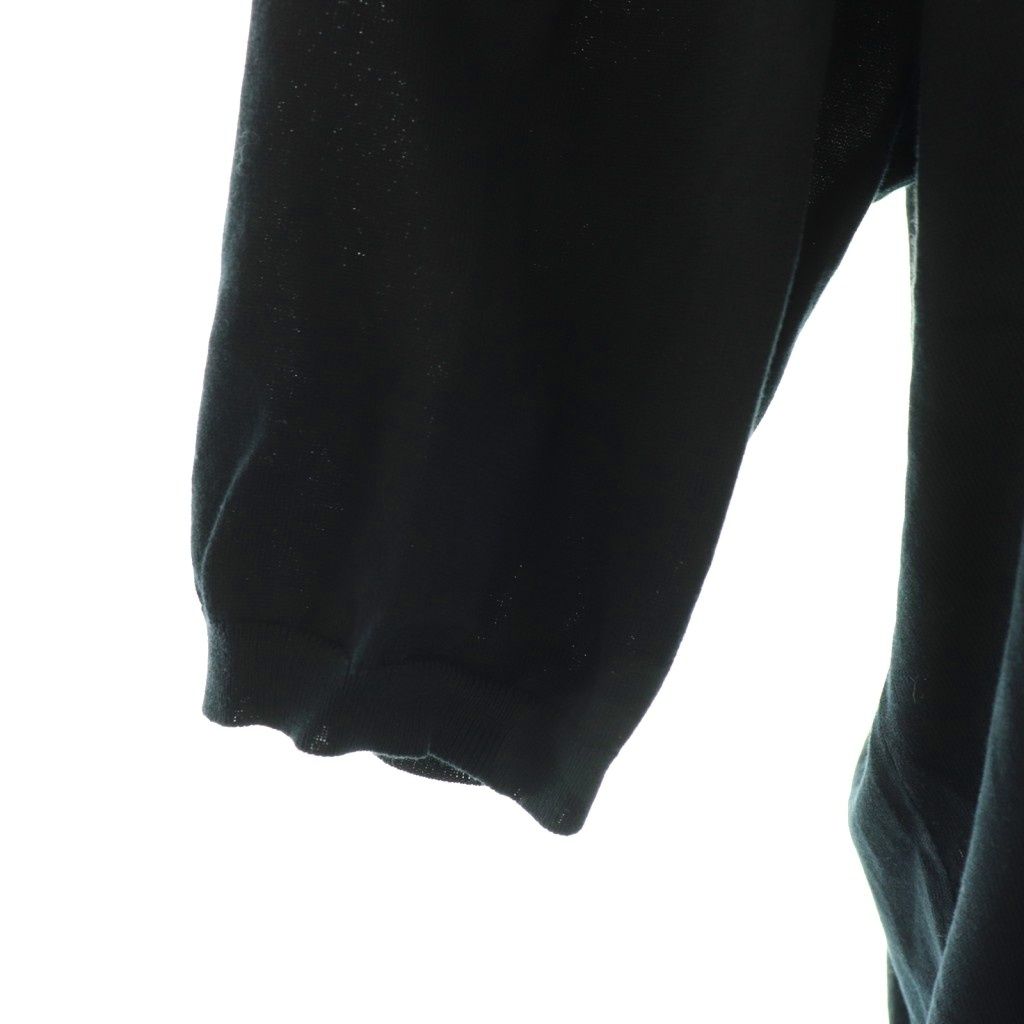 ドゥロワー Drawer 18GコットンVネックフリルニット カットソー 五分袖