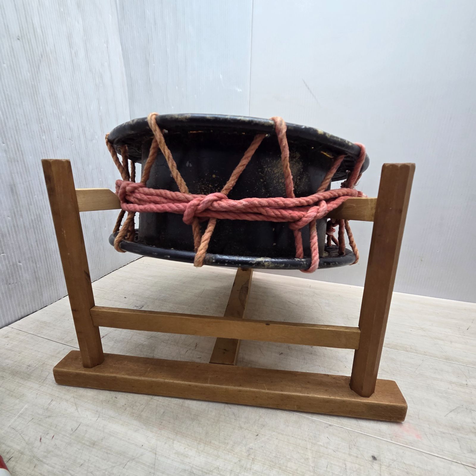 11 S99884 和太鼓 たいこ 伝統和楽器 バチ付き 昭和レトロ - メルカリ