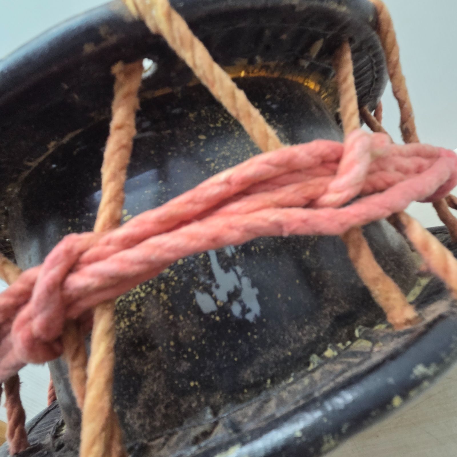 11 S99884 和太鼓 たいこ 伝統和楽器 コレクション バチ付き 昭和レトロ