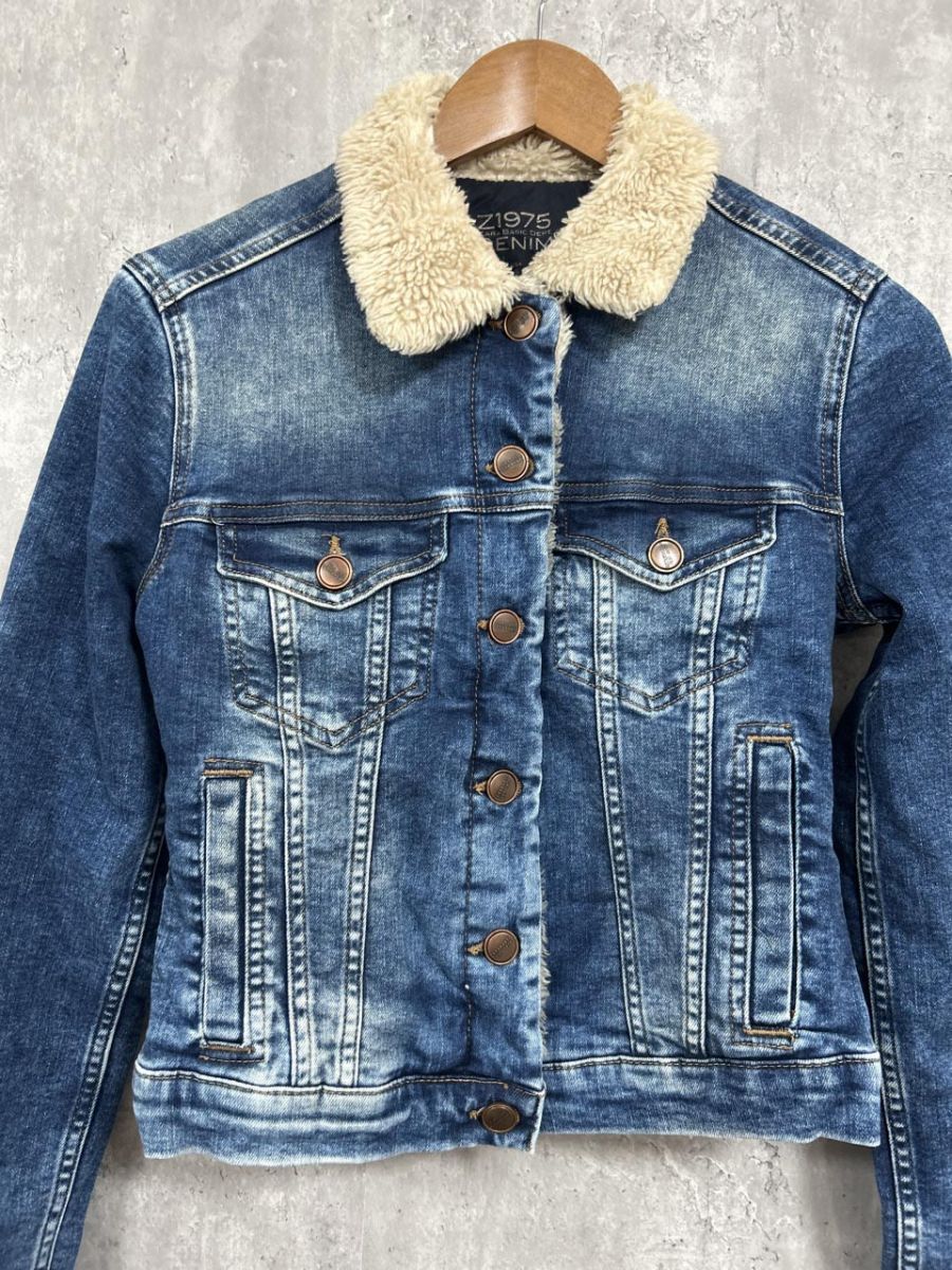 ZARA ザラ 綿 Gジャン デニム ジャケット sizeS/青 ◇□ レディース
