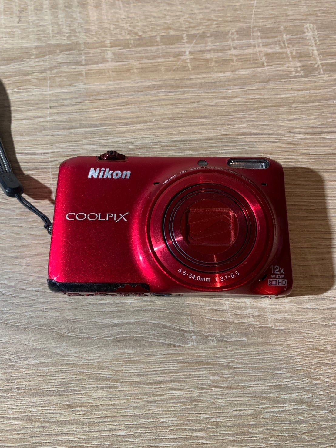 6691 Nikon COOLPIX S6500 レッド 動作確認済み - メルカリ