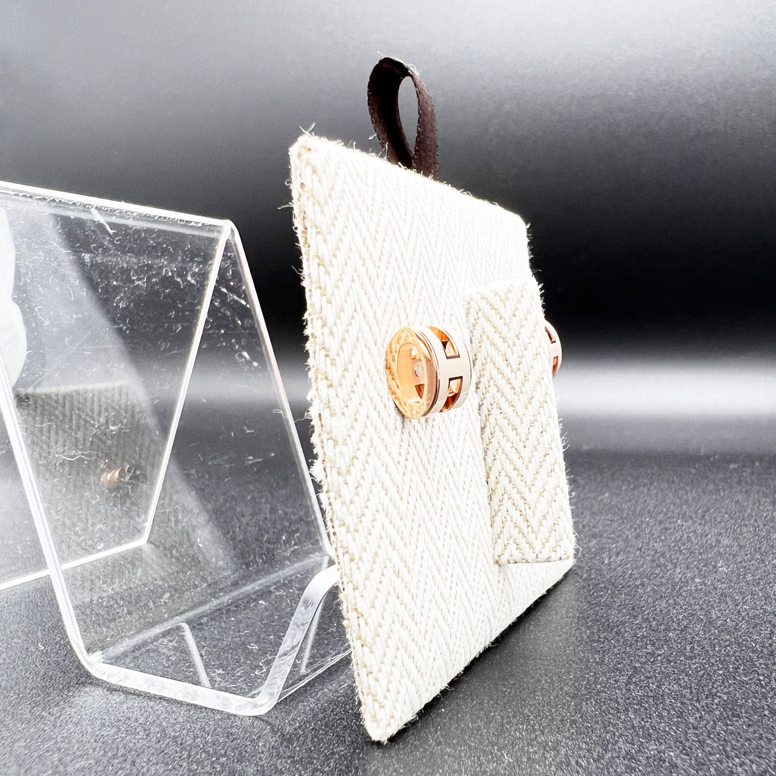 新品・未使用】HERMES エルメス ミニポップH ピアス ローズドラジェ