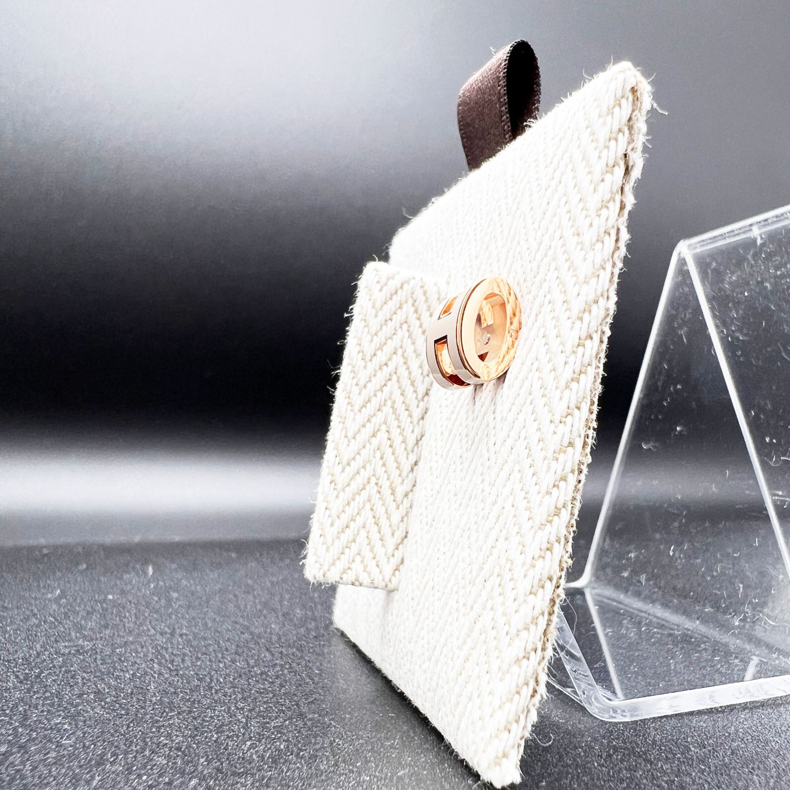 新品・未使用】HERMES エルメス ミニポップH ピアス ローズドラジェ