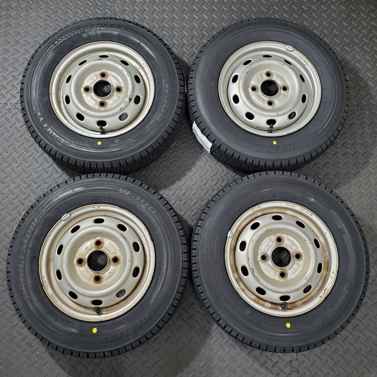 ★スバル純正★　12インチスチールホイール　サンバートラック等　軽トラ軽バンに サンバートラック アルミホイール（12インチ） ※1本からの販売