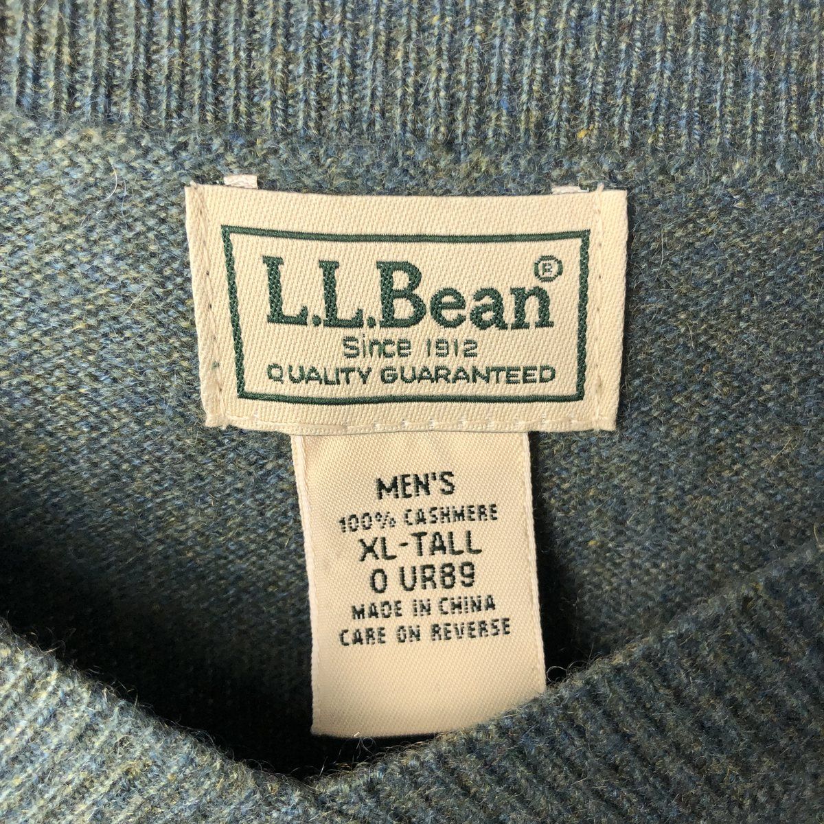 古着 90年代~ エルエルビーン L.L.Bean Vネック カシミアニット 