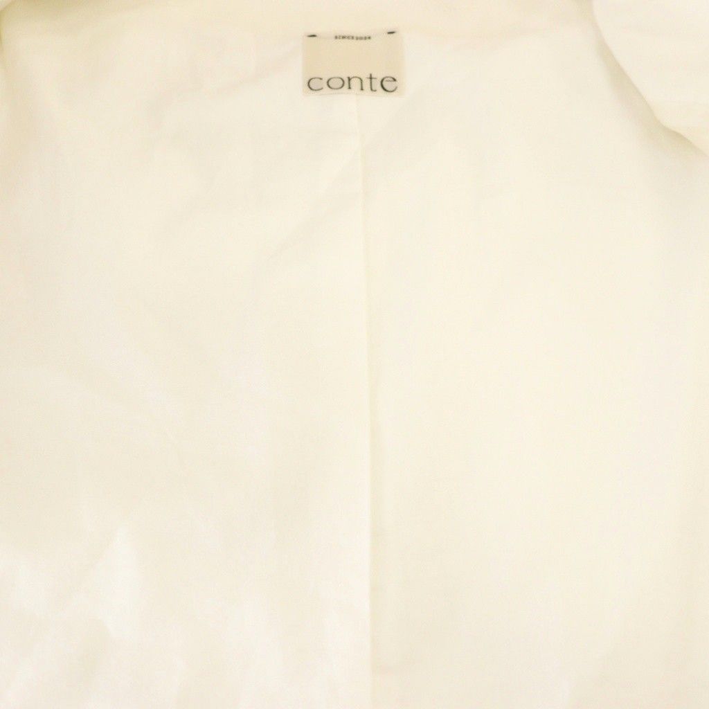 コンテ conte 25SS ペーパーノーカラージャケット カラーレス