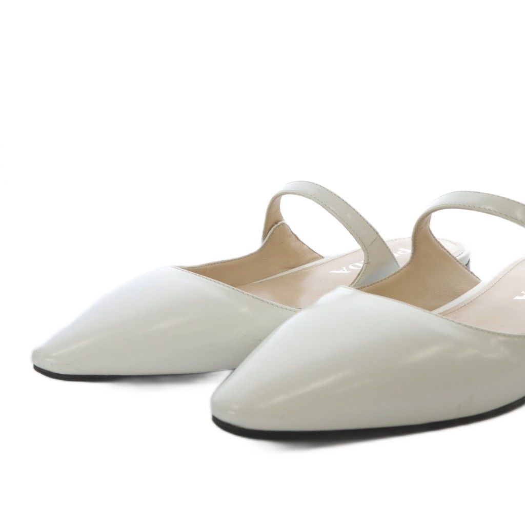 プラダ PRADA ミュール パンプス フラット ポインテッドトゥ