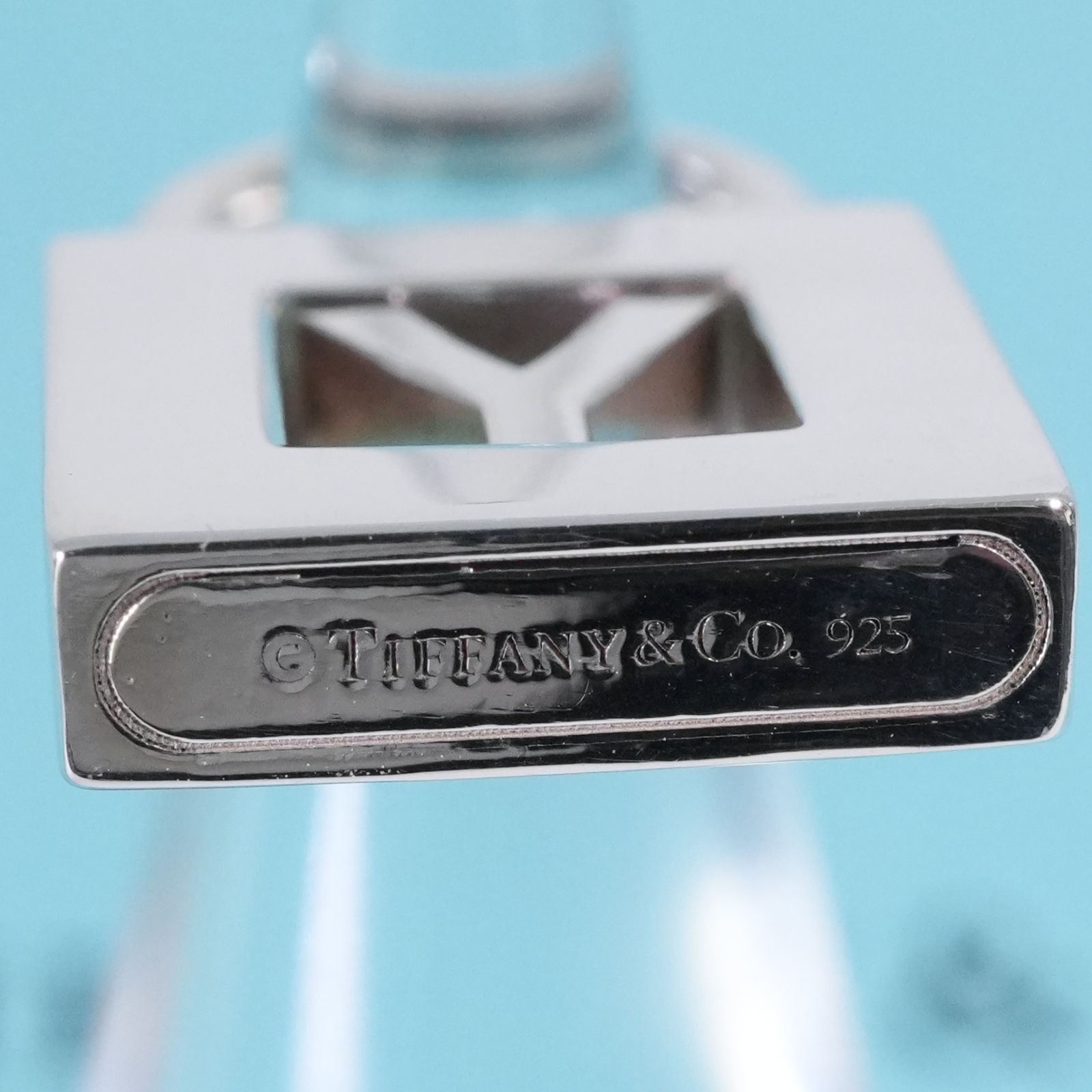 極美品 ティファニー イニシャル Y カデナ チャーム 南京錠/25-1887S