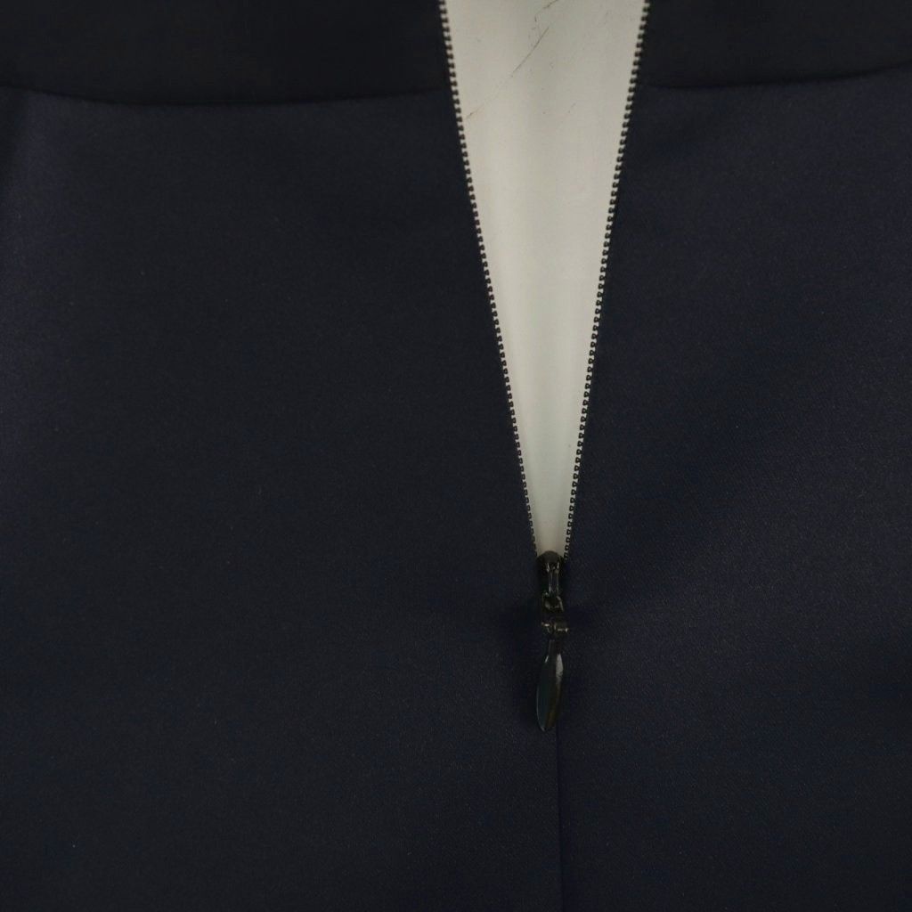 ヨーコチャン YOKO CHAN ワンピース ミニ ノースリーブ 36 紺 ネイビー