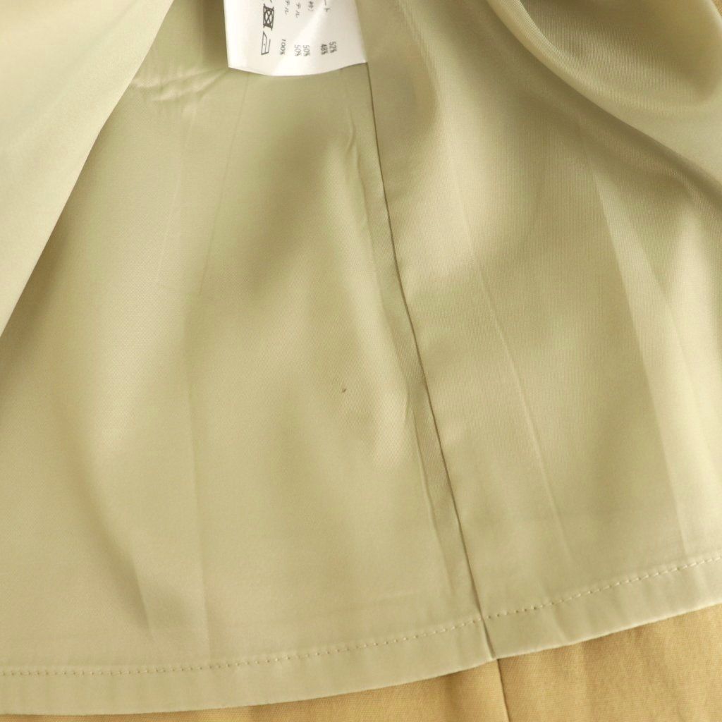 ダイアグラム グレースコンチネンタル Diagram GRACE CONTINENTAL 24AW ロングコート スプリングコート ダブル 38 カーキベージュ /ES ■OS