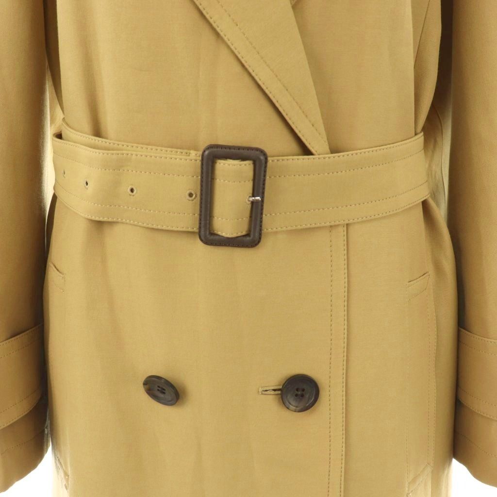 ダイアグラム グレースコンチネンタル Diagram GRACE CONTINENTAL 24AW ロングコート スプリングコート ダブル 38 カーキベージュ /ES ■OS